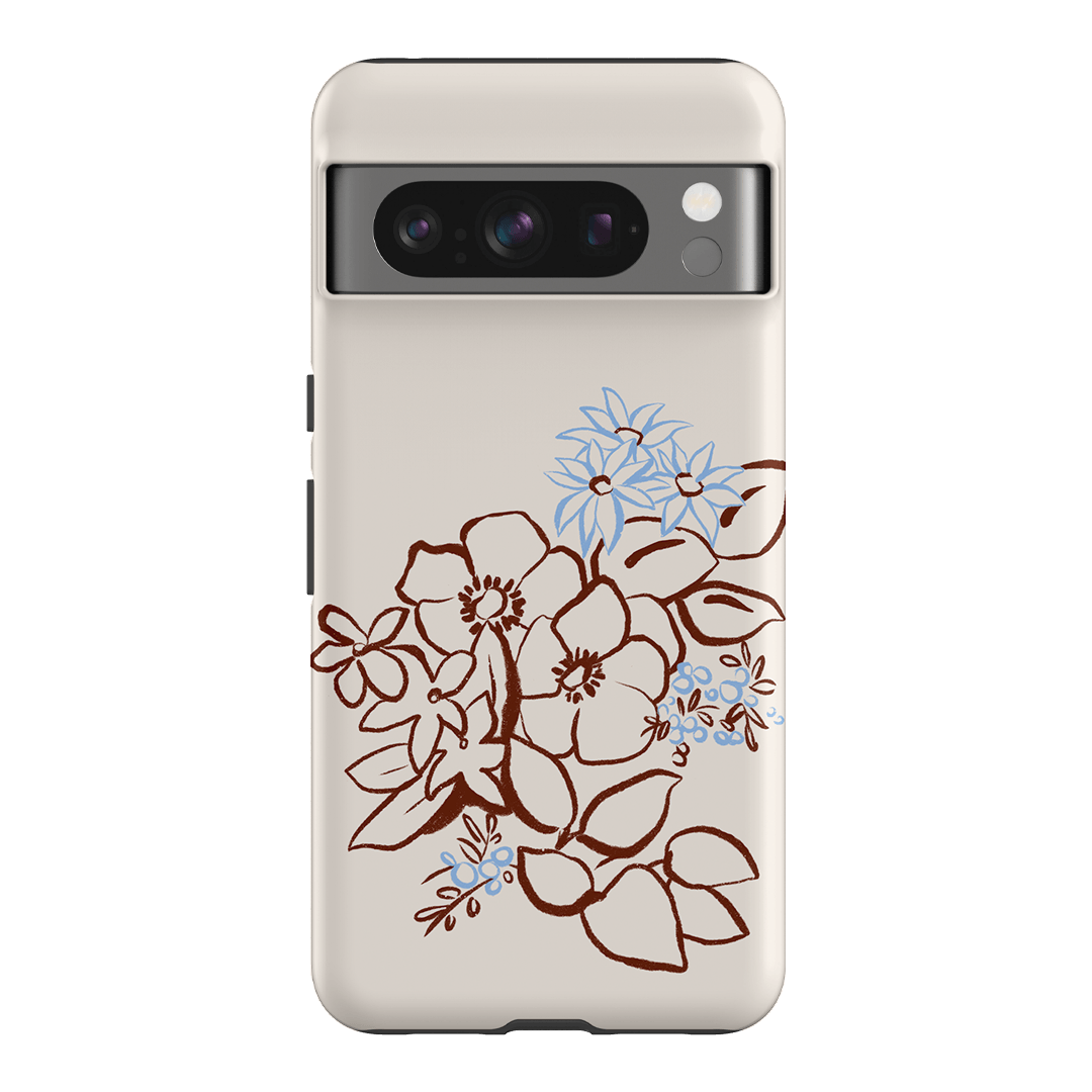 Cream Posy Printed Phone Cases Google Pixel 8 Pro / Armoured by Typoflora - The Dairy