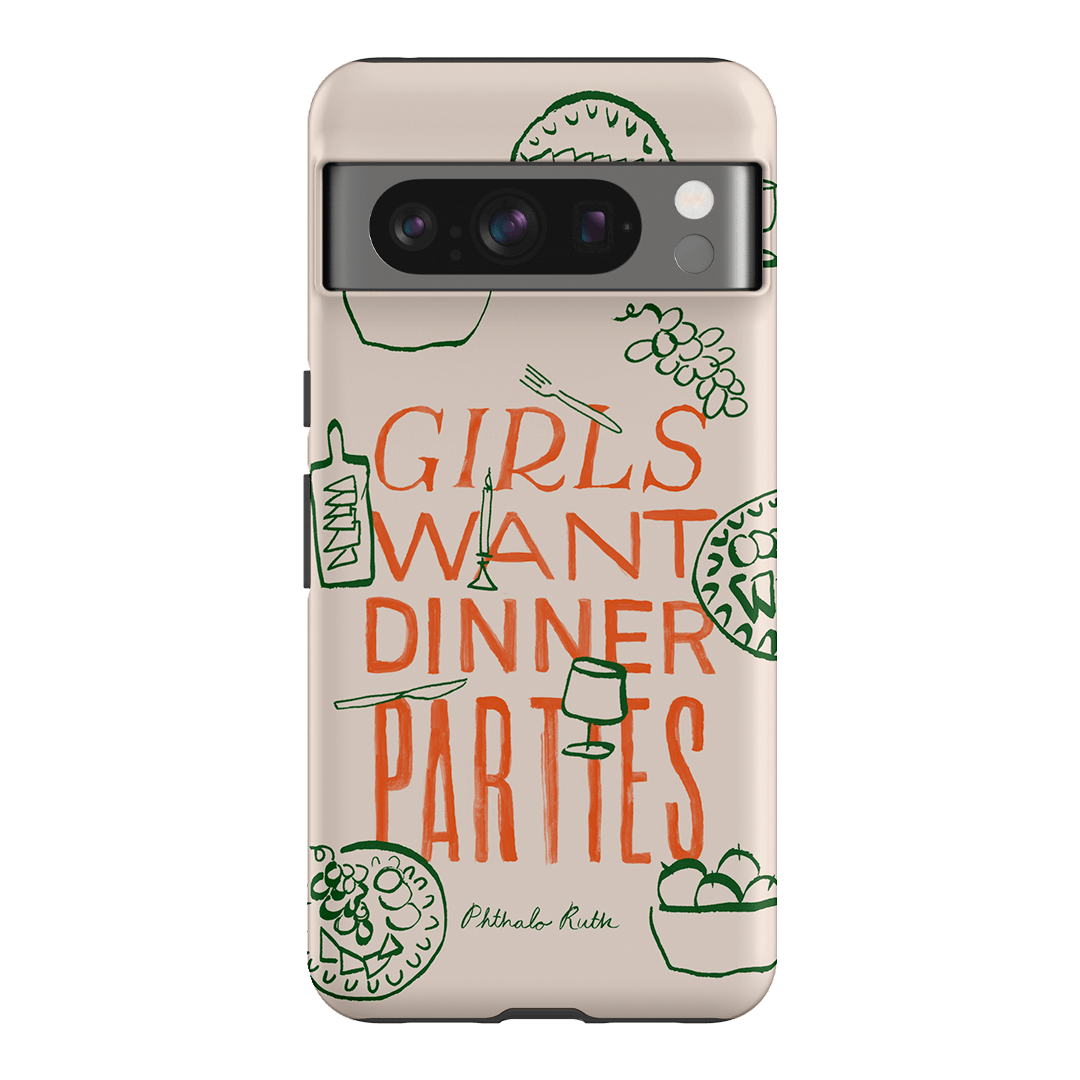 Dinner Parties Printed Phone Cases Google Pixel 8 Pro / Armoured by Phthalo Ruth - The Dairy