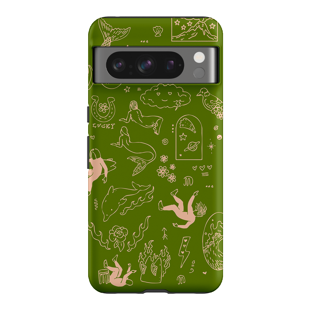 Easty Flash Green Printed Phone Cases Google Pixel 8 Pro / Armoured by Easty Beasty - The Dairy