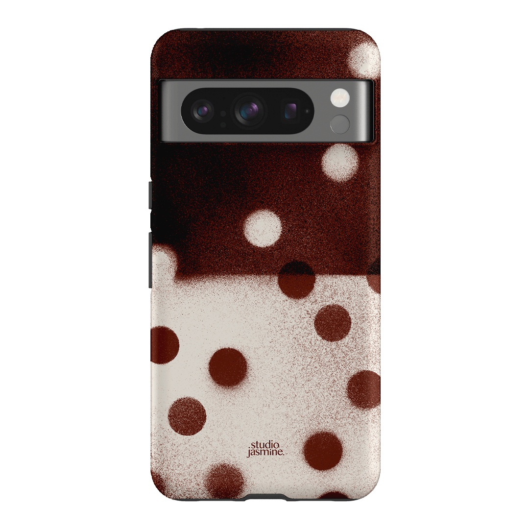 Espresso Polka Dot Printed Phone Cases Google Pixel 8 Pro / Armoured by Jasmine Dowling - The Dairy