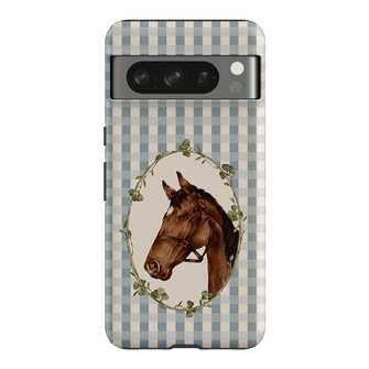 Gingham Horse Printed Phone Cases Google Pixel 8 Pro / Armoured by Kasiags Art - The Dairy