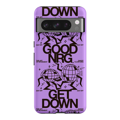 Good Energy in Purple Printed Phone Cases Google Pixel 8 Pro / Armoured by After Hours - The Dairy