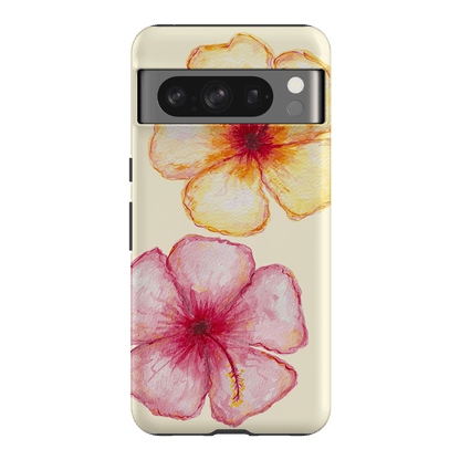 Hibiscus Flower Yellow Printed Phone Cases Google Pixel 8 Pro / Armoured by BG. Studio - The Dairy