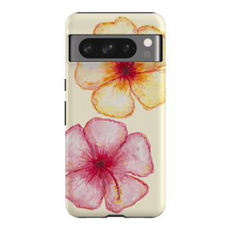 Hibiscus Flower Yellow Printed Phone Cases Google Pixel 8 Pro / Armoured by BG. Studio - The Dairy