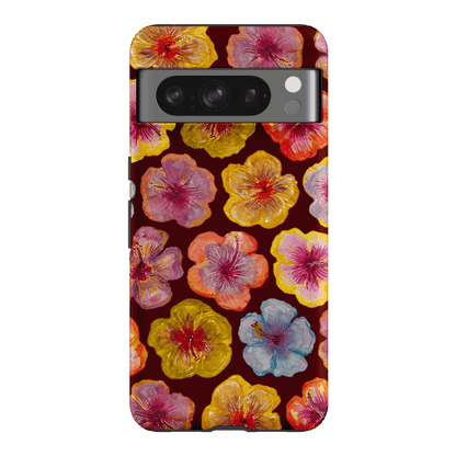 Hibiscus Holiday Rouge Printed Phone Cases Google Pixel 8 Pro / Armoured by BG. Studio - The Dairy