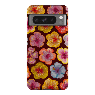 Hibiscus Holiday Rouge Printed Phone Cases Google Pixel 8 Pro / Armoured by BG. Studio - The Dairy