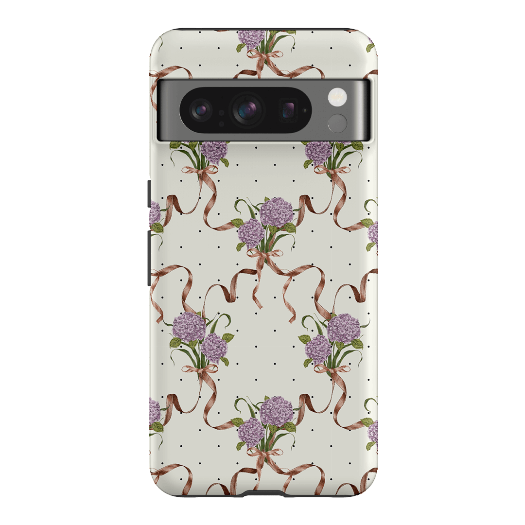 Hydrangea Ribbon Printed Phone Cases Google Pixel 8 Pro / Armoured by Veronica Tucker - The Dairy