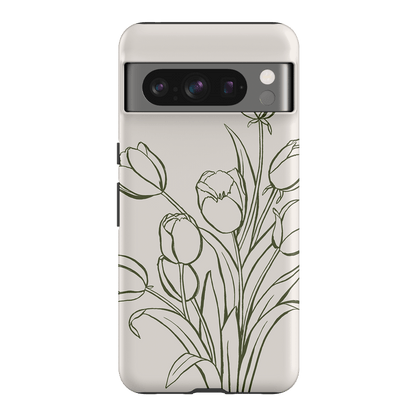 Inked Tulips Printed Phone Cases Google Pixel 8 Pro / Armoured by Typoflora - The Dairy
