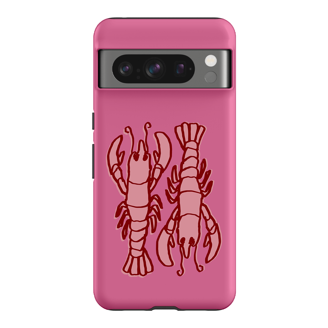 Lobster Love Pink Printed Phone Cases Google Pixel 8 Pro / Armoured by The Dairy - The Dairy