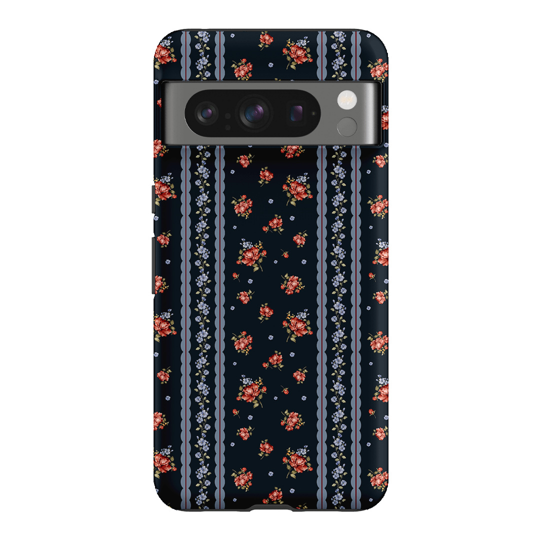Midnight Stripe Printed Phone Cases Google Pixel 8 Pro / Armoured by Kasiags Art - The Dairy