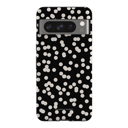 Mini Confetti Noir Printed Phone Cases Google Pixel 8 Pro / Armoured by Veronica Tucker - The Dairy