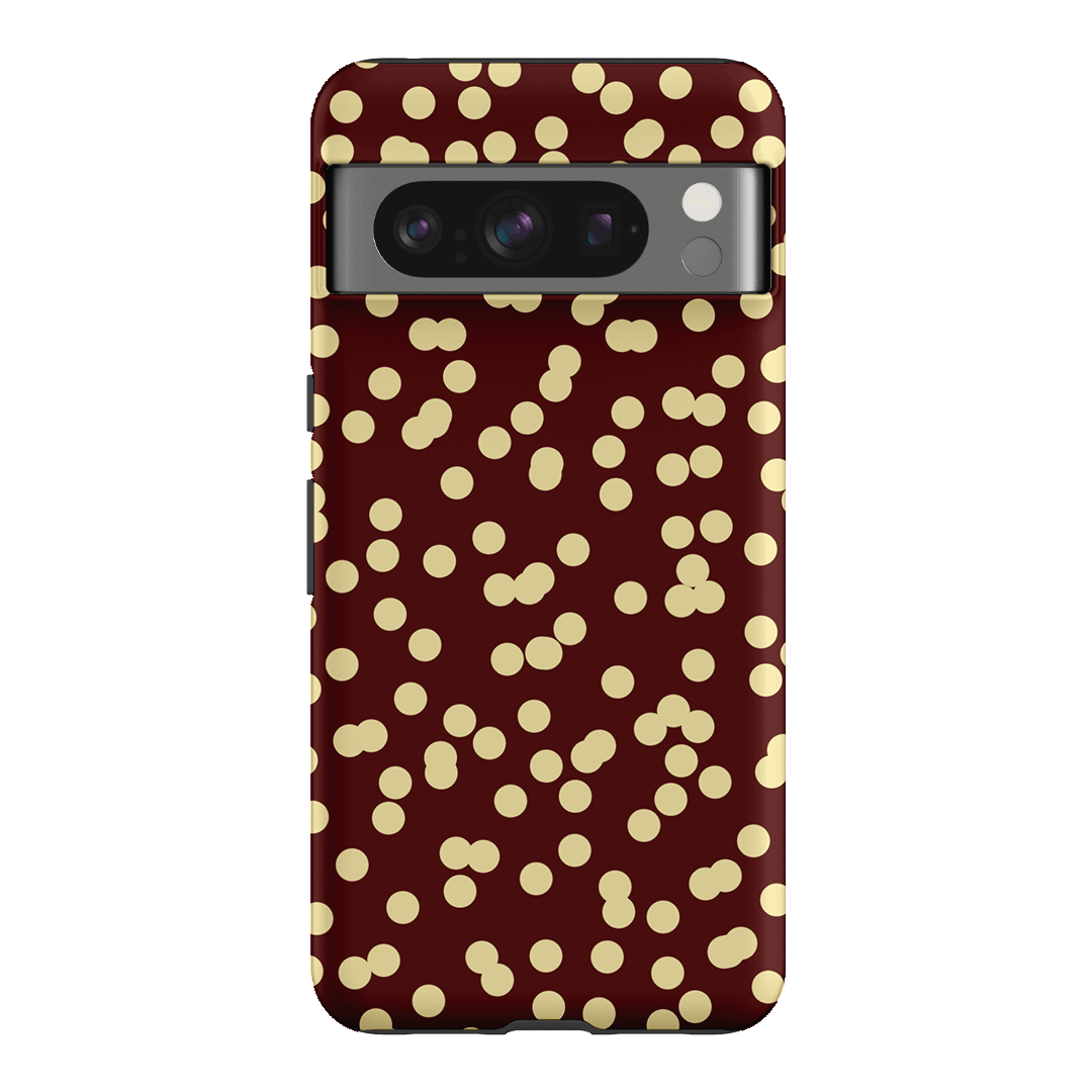 Mini Confetti Burgundy Butter Printed Phone Cases Google Pixel 8 Pro / Armoured by Veronica Tucker - The Dairy