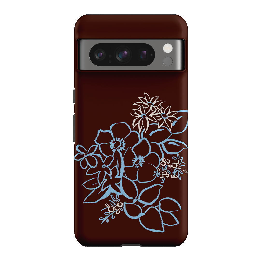 Mocha Posy Printed Phone Cases Google Pixel 8 Pro / Armoured by Typoflora - The Dairy