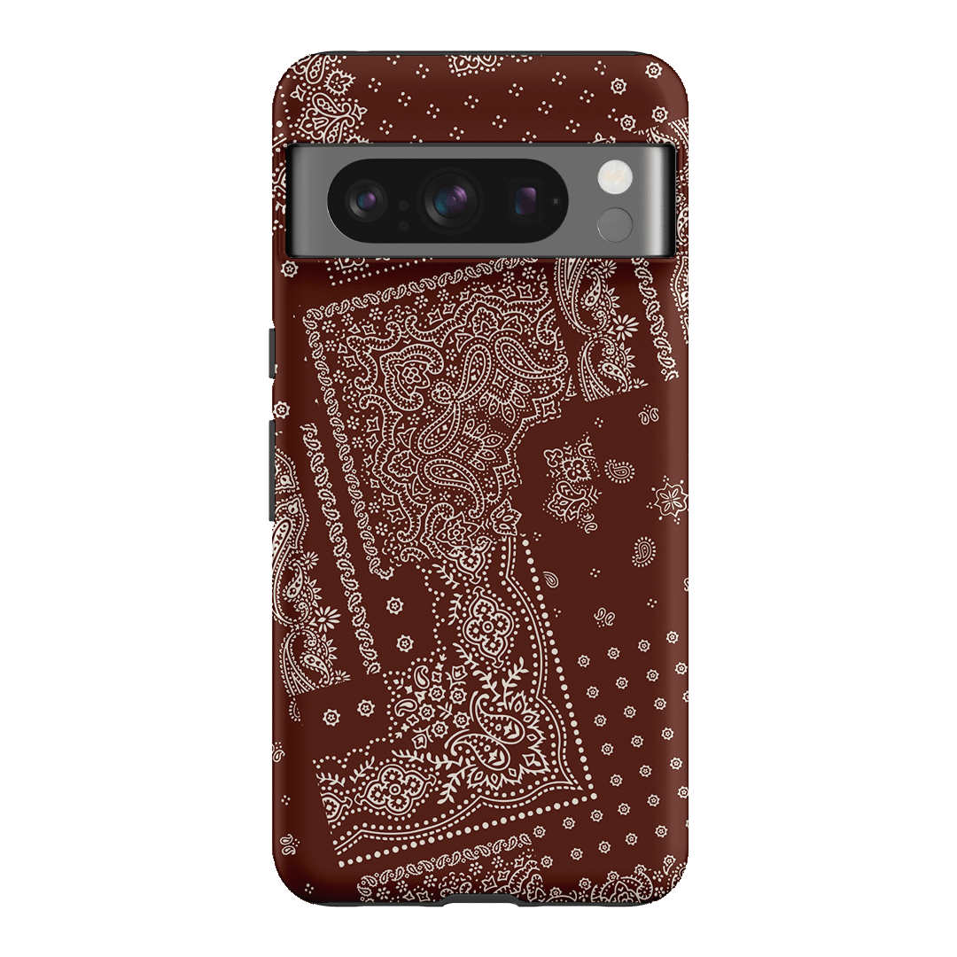 Paisley Cinnamon Printed Phone Cases Google Pixel 8 Pro / Armoured by The Dairy - The Dairy