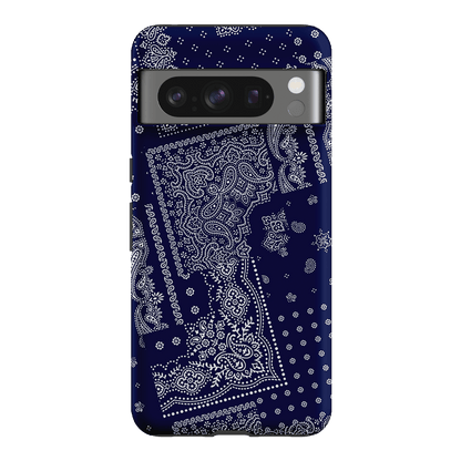 Paisley Indigo Printed Phone Cases Google Pixel 8 Pro / Armoured by The Dairy - The Dairy
