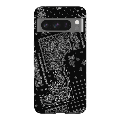 Paisley Noir Printed Phone Cases Google Pixel 8 Pro / Armoured by The Dairy - The Dairy