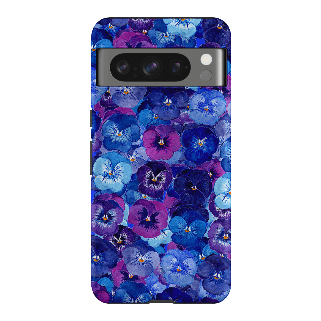 Pansy Jumble Printed Phone Cases Google Pixel 8 Pro / Armoured by Kayla Henley - The Dairy