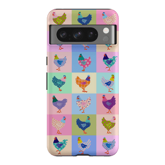 Pastel Chickens Printed Phone Cases Google Pixel 8 Pro / Armoured by Kayla Henley - The Dairy