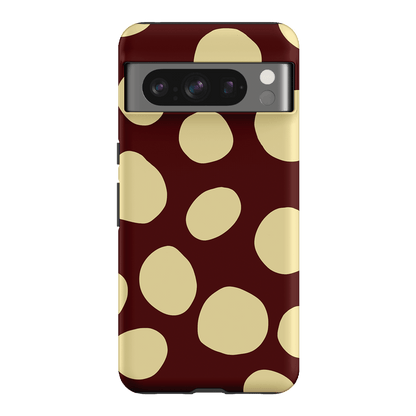 Pebbles Burgundy Butter Printed Phone Cases Google Pixel 8 Pro / Armoured by Veronica Tucker - The Dairy