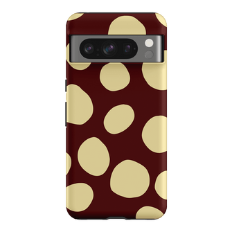 Pebbles Burgundy Butter Printed Phone Cases Google Pixel 8 Pro / Armoured by Veronica Tucker - The Dairy