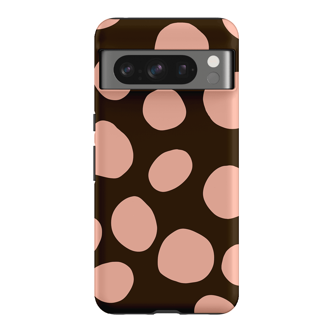 Pebbles Chocolate Pink Printed Phone Cases Google Pixel 8 Pro / Armoured by Veronica Tucker - The Dairy