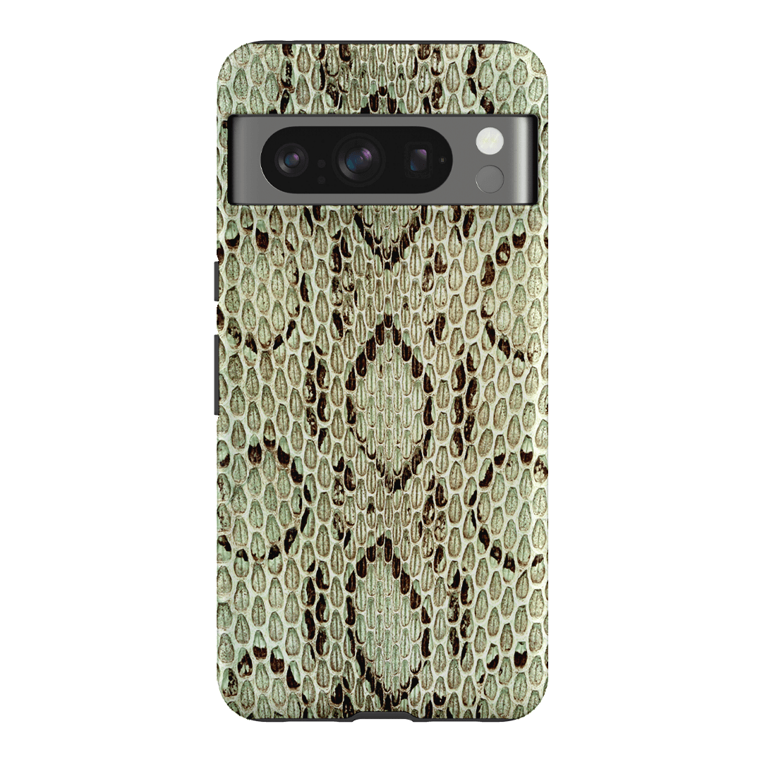 Pistachio Python Printed Phone Cases Google Pixel 8 Pro / Armoured by The Dairy - The Dairy