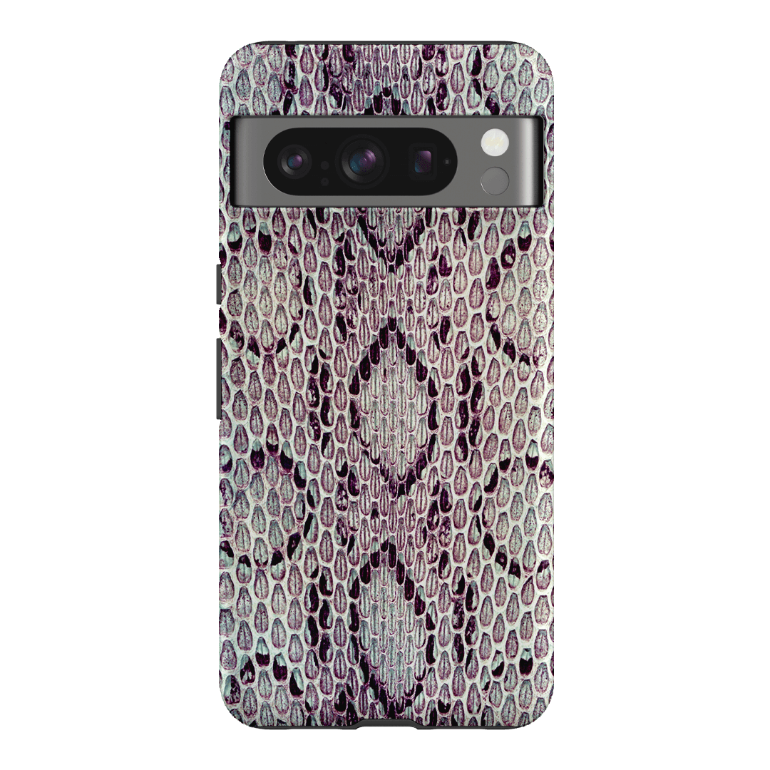 Plum Python Printed Phone Cases Google Pixel 8 Pro / Armoured by The Dairy - The Dairy