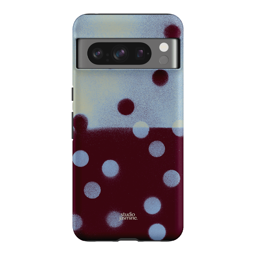 Plum Polka Dot Printed Phone Cases Google Pixel 8 Pro / Armoured by Jasmine Dowling - The Dairy