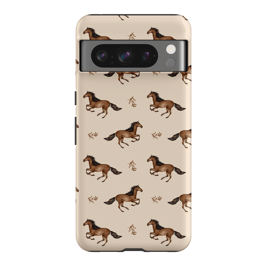 Running Horse Printed Phone Cases Google Pixel 8 Pro / Armoured by Kasiags Art - The Dairy