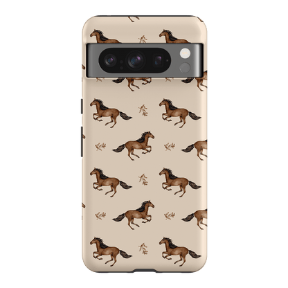 Running Horse Printed Phone Cases Google Pixel 8 Pro / Armoured by Kasiags Art - The Dairy