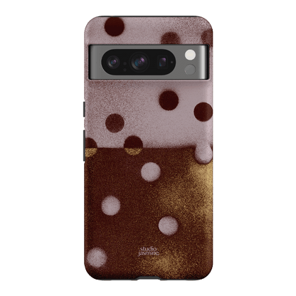Rust Polka Dot Printed Phone Cases Google Pixel 8 Pro / Armoured by Jasmine Dowling - The Dairy