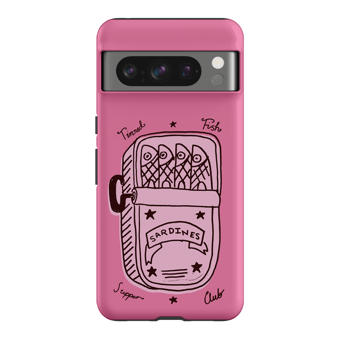 Sardine Social Pink Printed Phone Cases Google Pixel 8 Pro / Armoured by The Dairy - The Dairy