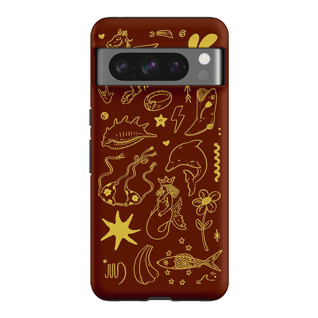 Spiced Cowboy Chocolate Printed Phone Cases Google Pixel 8 Pro / Armoured by Easty Beasty - The Dairy