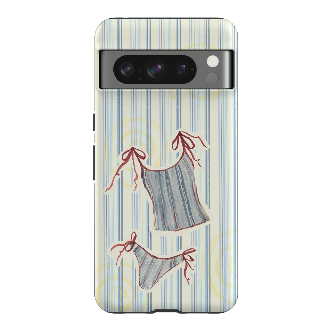 Stripe Tankini Printed Phone Cases Google Pixel 8 Pro / Armoured by Kayla Carr - The Dairy