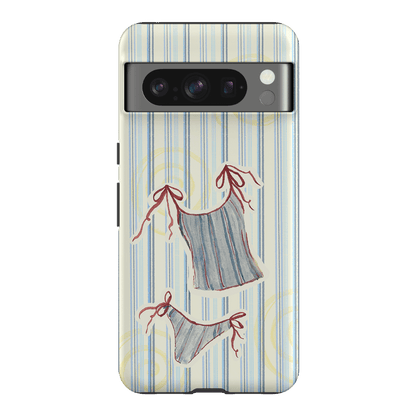 Stripe Tankini Printed Phone Cases Google Pixel 8 Pro / Armoured by Kayla Carr - The Dairy