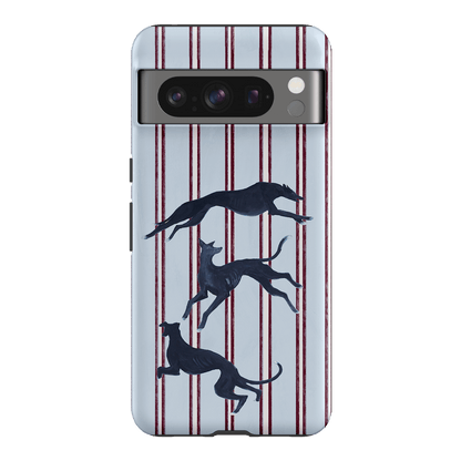 Stripey Hounds Printed Phone Cases Google Pixel 8 Pro / Armoured by Lisa Hu - The Dairy