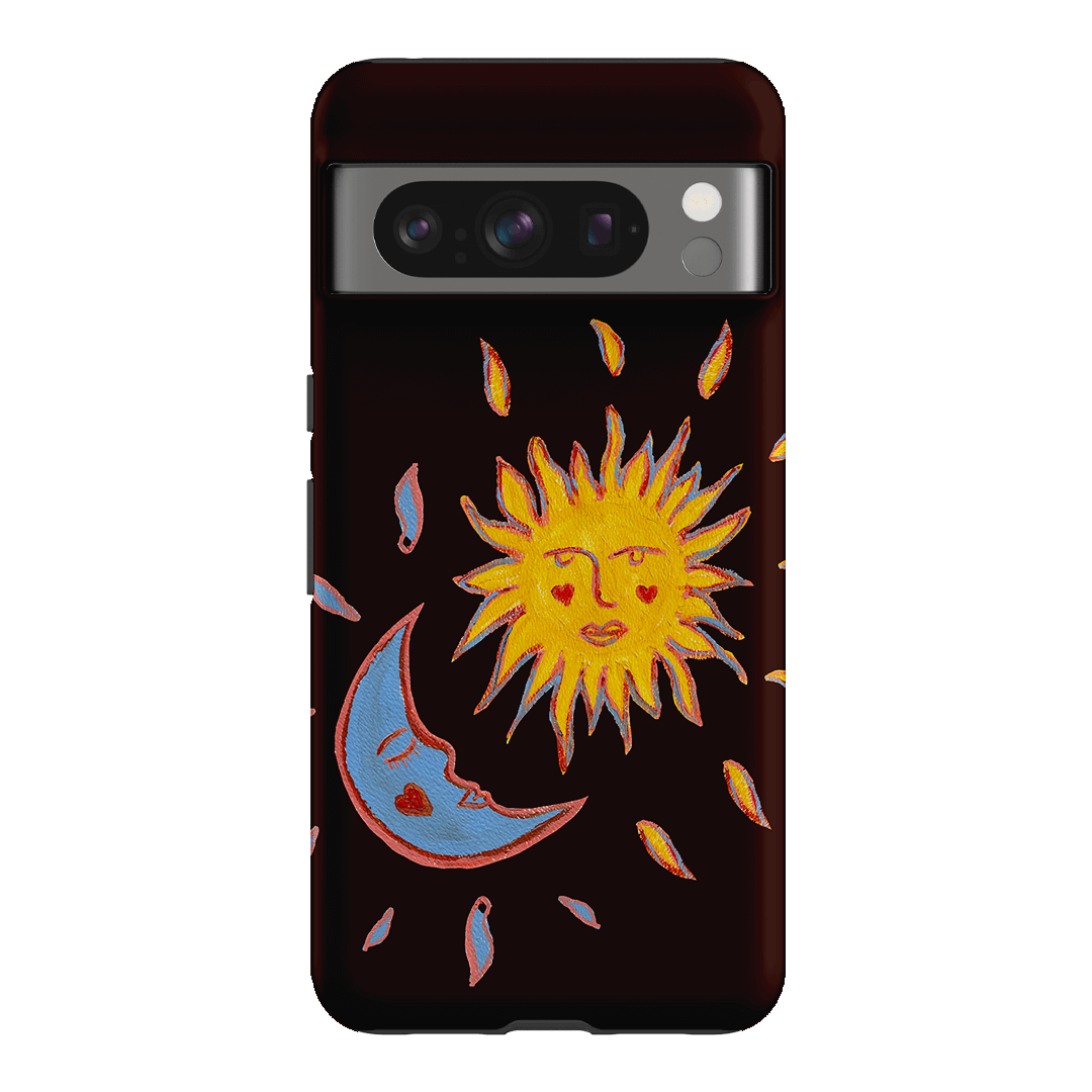 Sun & Moon Plum Printed Phone Cases Google Pixel 8 Pro / Armoured by BG. Studio - The Dairy
