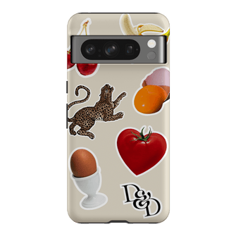 Sunday Stickers Cream Printed Phone Cases Google Pixel 8 Pro / Armoured by Desmond & Dempsey - The Dairy