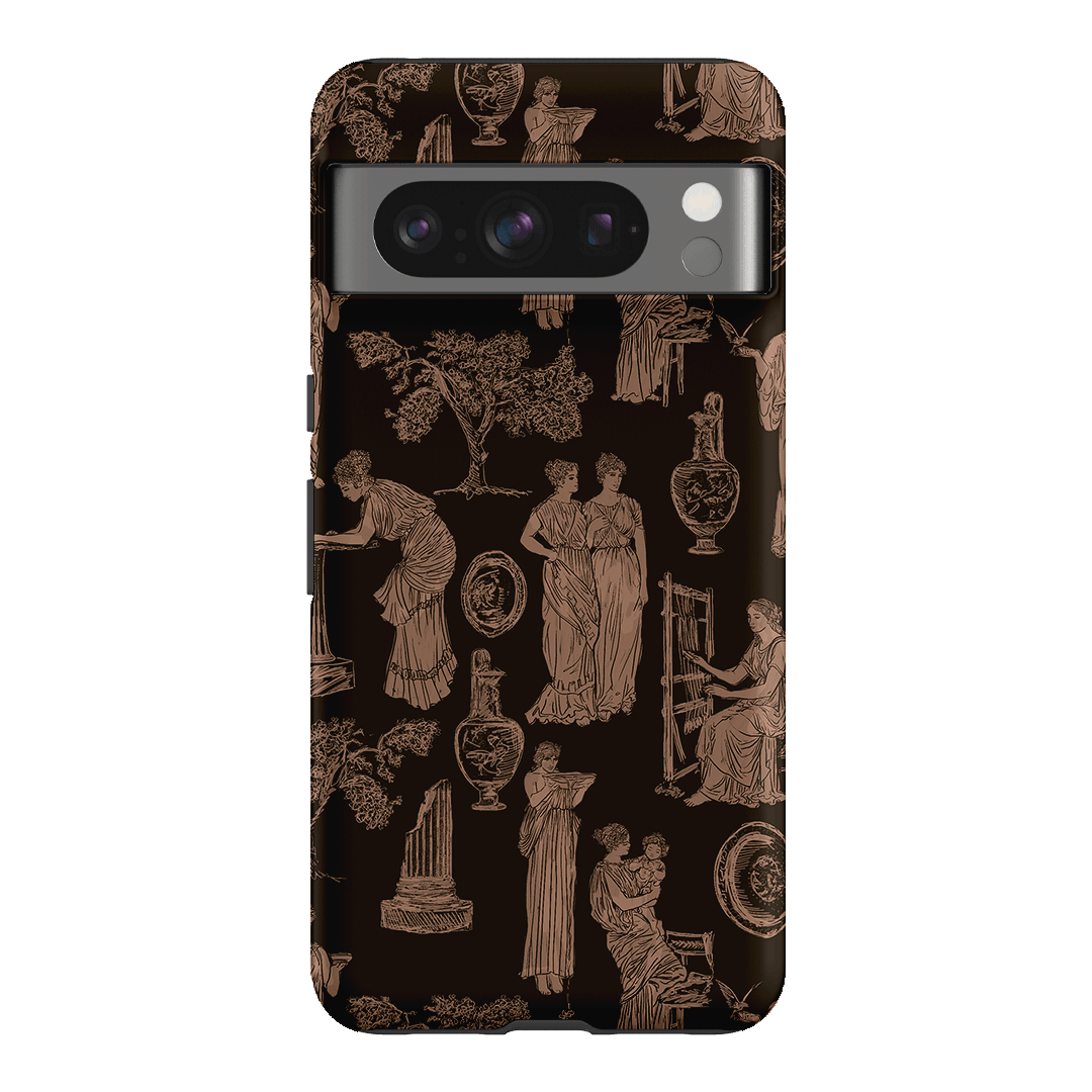 Symposium Burnt Umber Printed Phone Cases Google Pixel 8 Pro / Armoured by Veronica Tucker - The Dairy