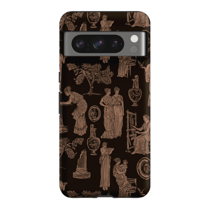 Symposium Burnt Umber Printed Phone Cases Google Pixel 8 Pro / Armoured by Veronica Tucker - The Dairy