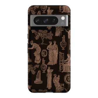 Symposium Burnt Umber Printed Phone Cases Google Pixel 8 Pro / Armoured by Veronica Tucker - The Dairy