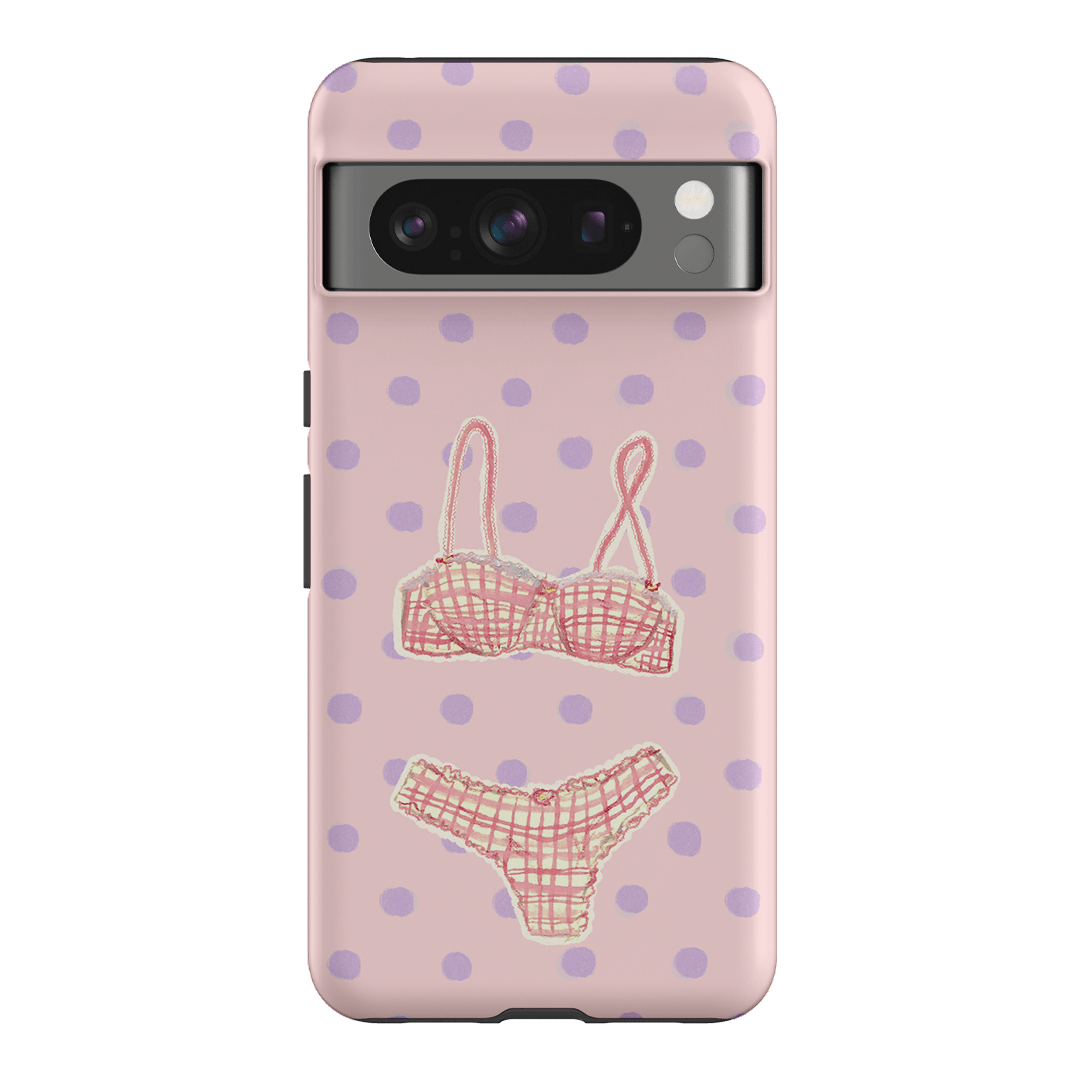 Vintage Gingham Printed Phone Cases Google Pixel 8 Pro / Armoured by Kayla Carr - The Dairy
