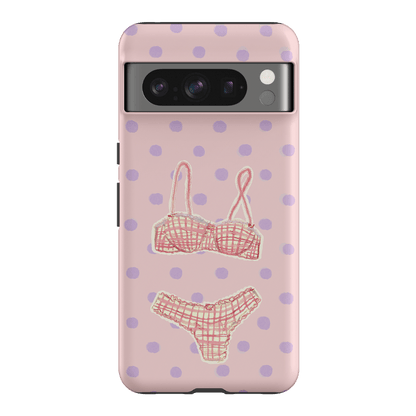 Vintage Gingham Printed Phone Cases Google Pixel 8 Pro / Armoured by Kayla Carr - The Dairy