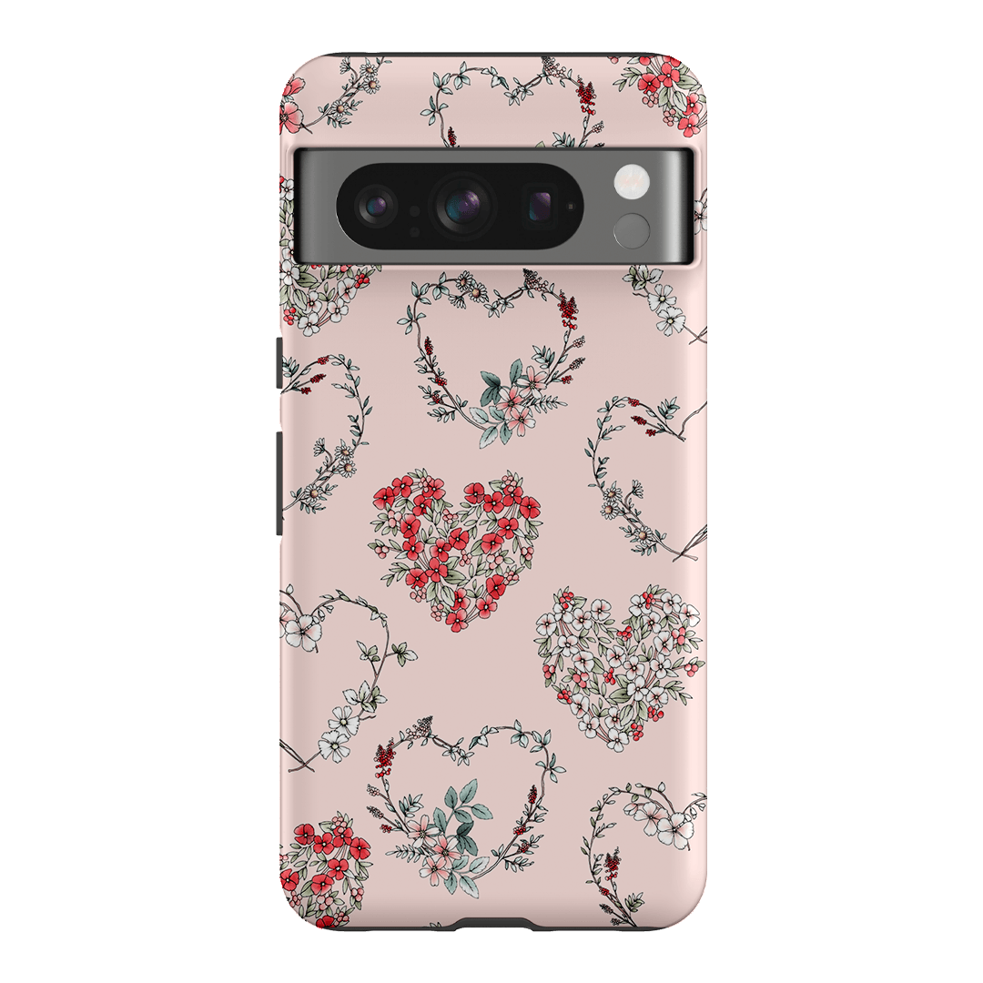 Wild Heart Wreath Printed Phone Cases Google Pixel 8 Pro / Armoured by Typoflora - The Dairy