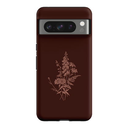 Wildflowers Mocha Printed Phone Cases Google Pixel 8 Pro / Armoured by Typoflora - The Dairy