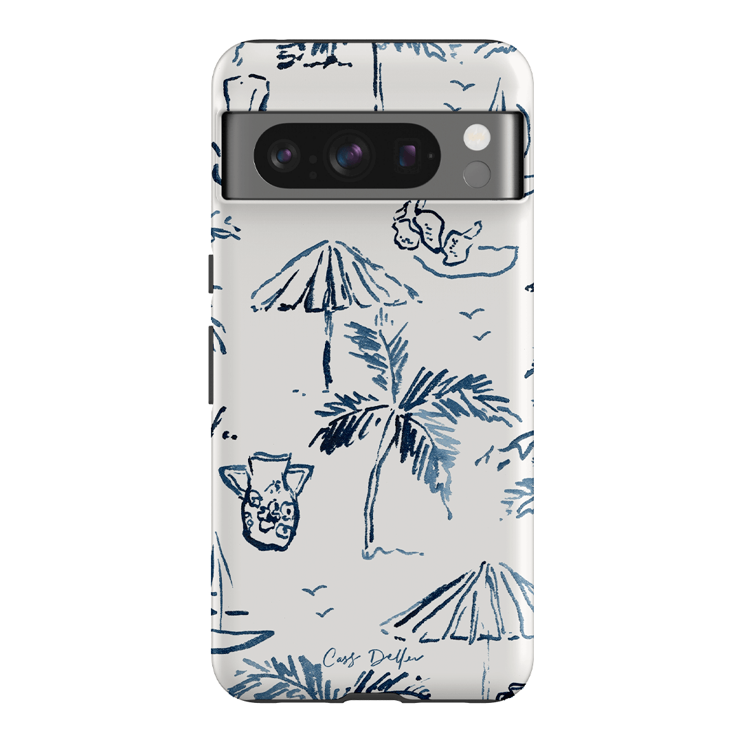 Balmy Blue Printed Phone Cases Google Pixel 8 Pro / Armoured by Cass Deller - The Dairy
