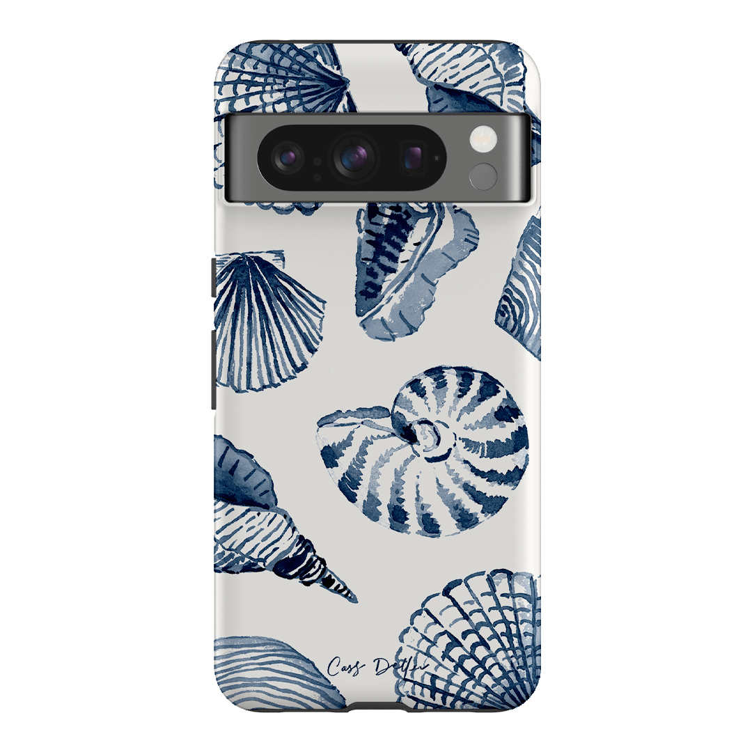Blue Shells Printed Phone Cases Google Pixel 8 Pro / Armoured by Cass Deller - The Dairy