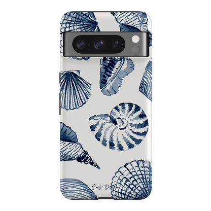 Blue Shells Printed Phone Cases Google Pixel 8 Pro / Armoured by Cass Deller - The Dairy