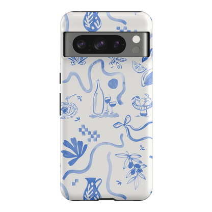 Mediterranean Wave Printed Phone Cases Google Pixel 8 Pro / Armoured by Charlie Taylor - The Dairy