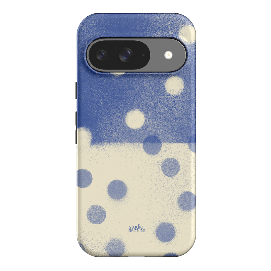 Bleu Polka Dot Printed Phone Cases Google Pixel 9 / Armoured by Jasmine Dowling - The Dairy
